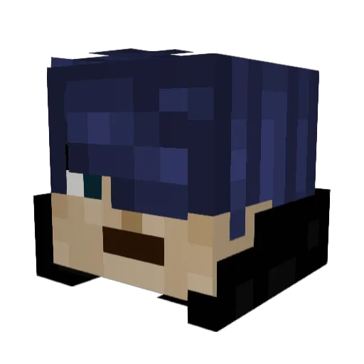 DrakeOaboama Minecraft avatar head, 3D render