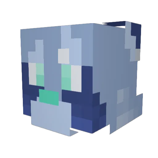 DrakeTheWanderer Minecraft avatar head, 3D render