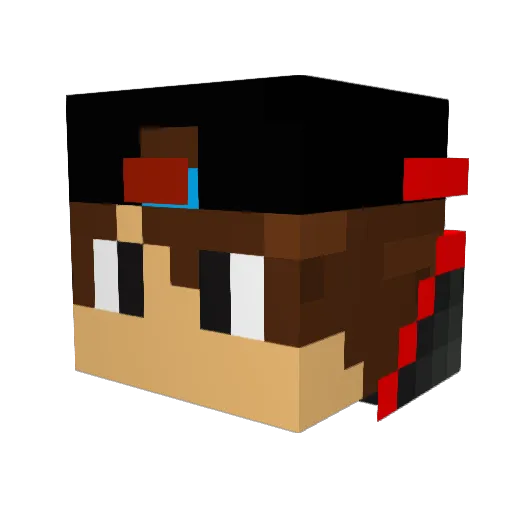 Drake_46 Minecraft avatar head, 3D render