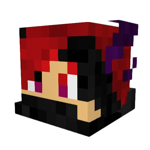 Drakegor Minecraft avatar head, 3D render
