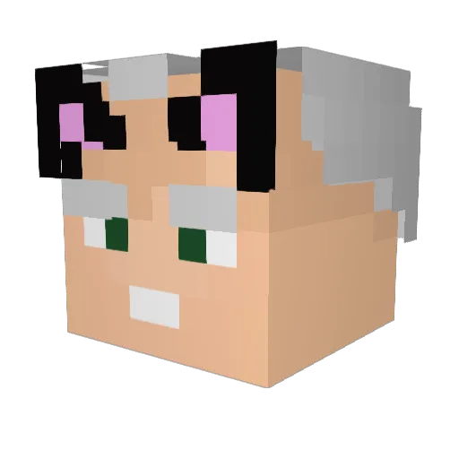 DrakeianSoldier Minecraft avatar head, 3D render