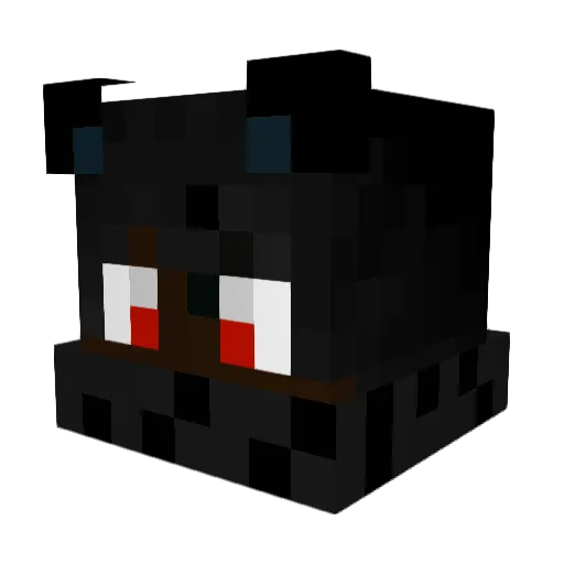 Drakelmaoo Minecraft avatar head, 3D render