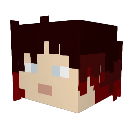 Draken42 Minecraft avatar head, 3D render