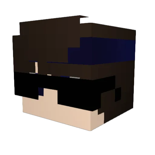 DrakenBW Minecraft avatar head, 3D render