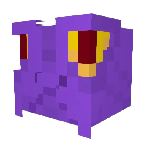 Drakenquake Minecraft avatar head, 3D render