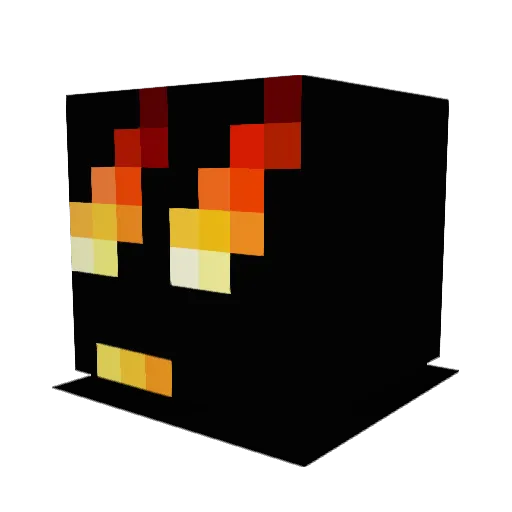 Drakeomni Minecraft avatar head, 3D render