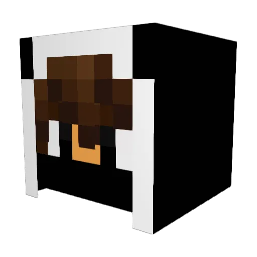 Drakestr Minecraft avatar head, 3D render