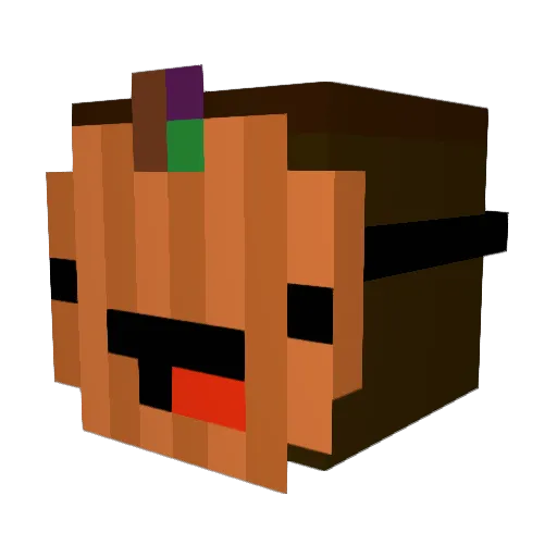 Draketroll Minecraft avatar head, 3D render