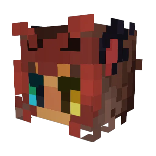 Drakeyy Minecraft avatar head, 3D render