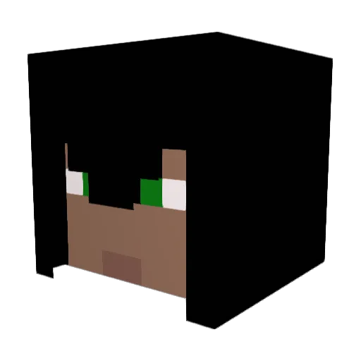Drakids Minecraft avatar head, 3D render