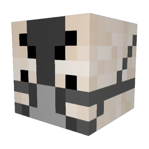 Drakinous Minecraft avatar head, 3D render
