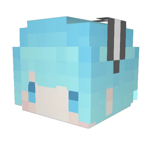 Draklar_0223 Minecraft avatar head, 3D render