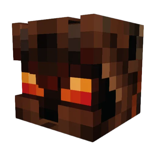 Draklix Minecraft avatar head, 3D render