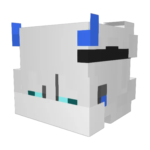 Drako2210 Minecraft avatar head, 3D render