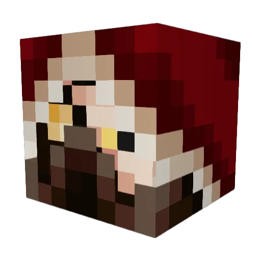 DrakoMC Minecraft avatar head, 3D render