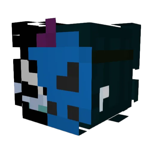 DrakonSyr Minecraft avatar head, 3D render