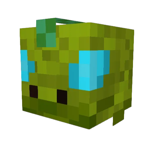 Drakondude Minecraft avatar head, 3D render