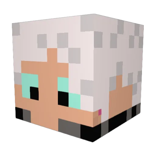 DrakonicSword Minecraft avatar head, 3D render