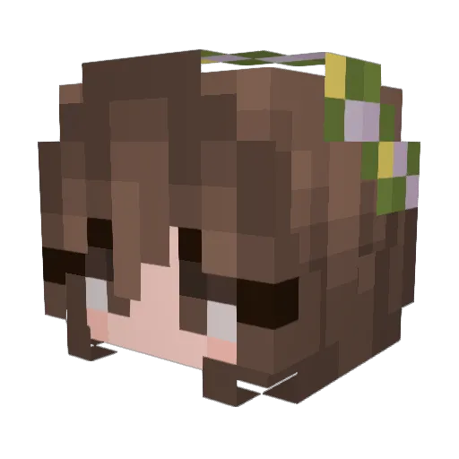 Drakonisv Minecraft avatar head, 3D render