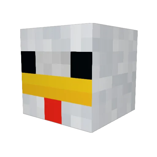 Drakooz99 Minecraft avatar head, 3D render