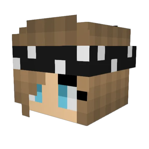 Drakosha_1504 Minecraft avatar head, 3D render
