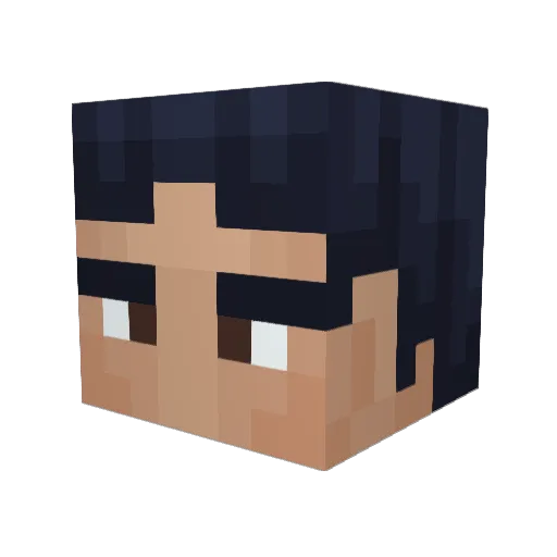 Drakosuchus Minecraft avatar head, 3D render