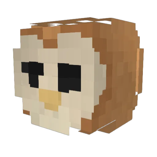 Drakskov Minecraft avatar head, 3D render