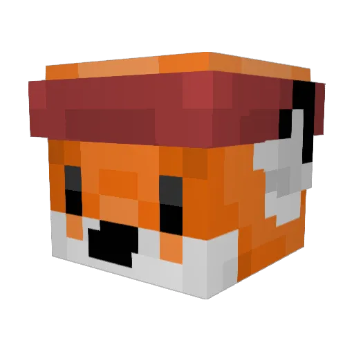 DraksmAX Minecraft avatar head, 3D render