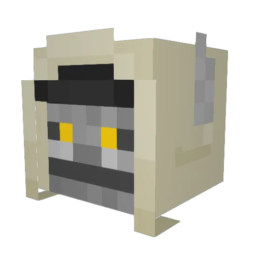 Draktastic Minecraft avatar head, 3D render