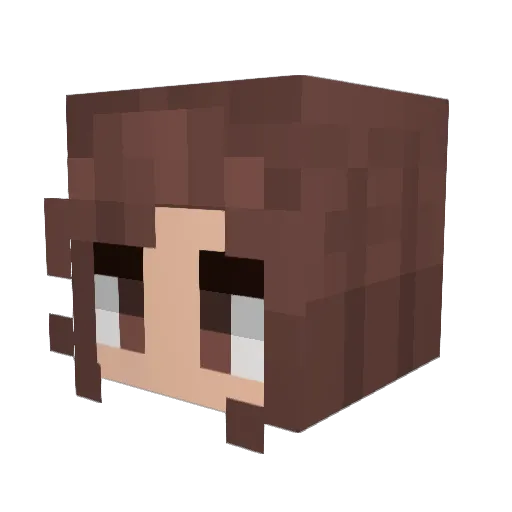 Draktheron96 Minecraft avatar head, 3D render