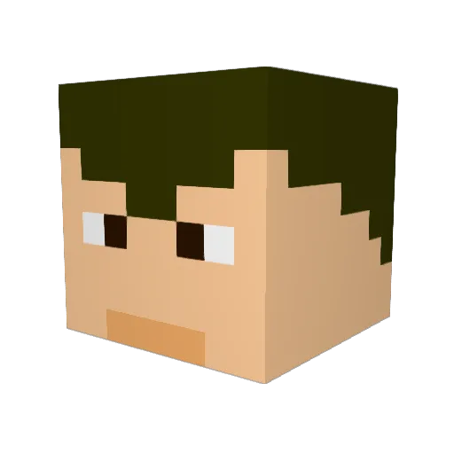 Drakula7176 Minecraft avatar head, 3D render