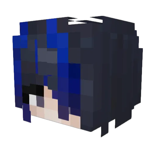 Drakuma_ Minecraft avatar head, 3D render