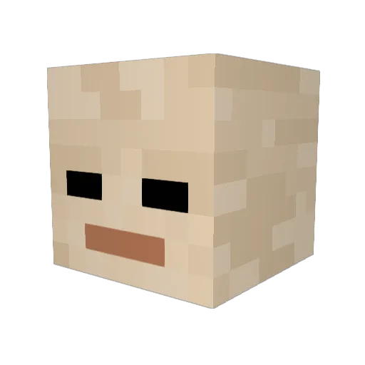 Dralic1984 Minecraft avatar head, 3D render