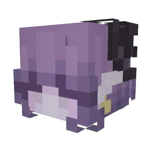 Draloback Minecraft avatar head, 3D render