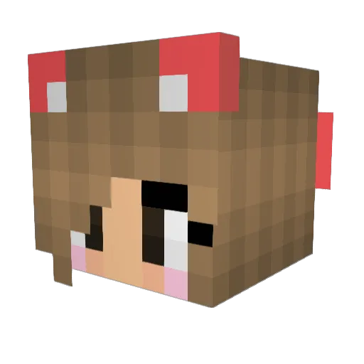 Drama_Queen5 Minecraft avatar head, 3D render