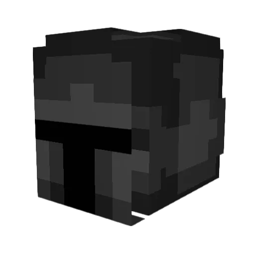 Dramafilms Minecraft avatar head, 3D render