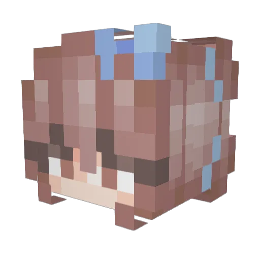 Dramalama2002 Minecraft avatar head, 3D render