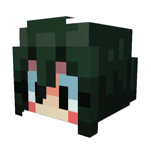 DramaticMason Minecraft avatar head, 3D render