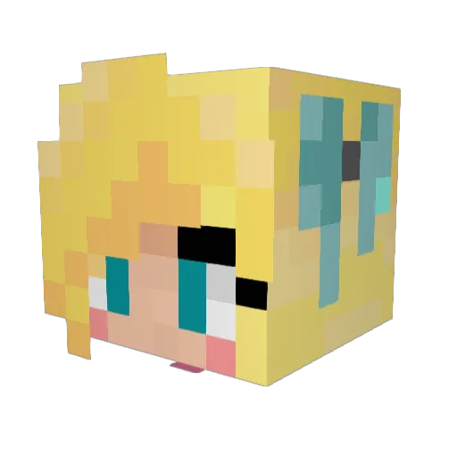 DramaticPause Minecraft avatar head, 3D render
