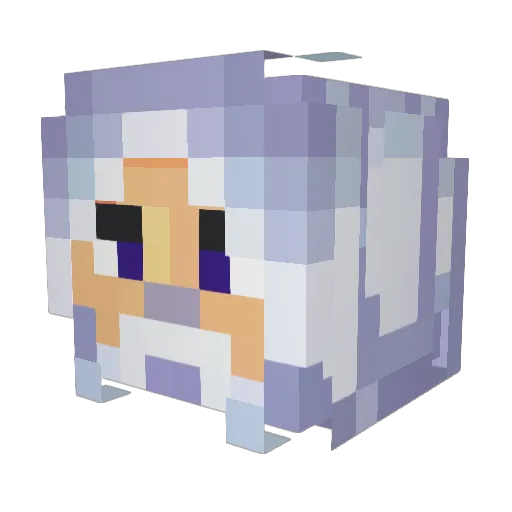 Dramatos Minecraft avatar head, 3D render
