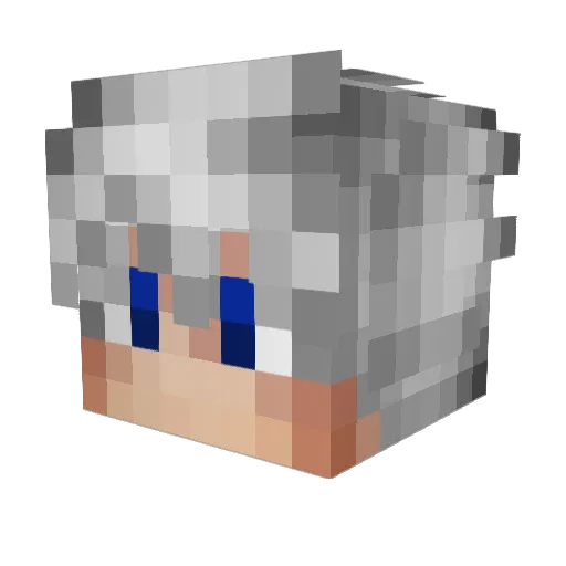 Dramirt Minecraft avatar head, 3D render