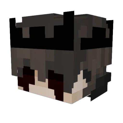 Dramitas Minecraft avatar head, 3D render