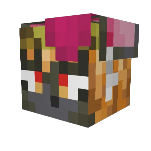 DrampChamp Minecraft avatar head, 3D render
