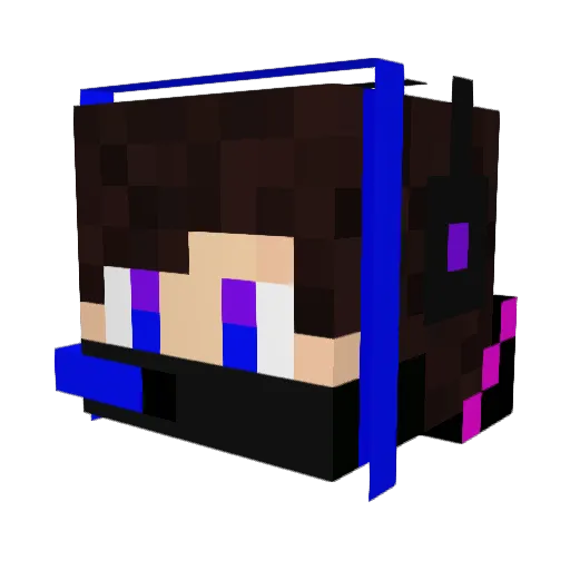 Drams_18 Minecraft avatar head, 3D render
