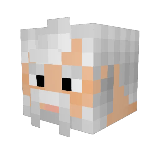 Drane1 Minecraft avatar head, 3D render