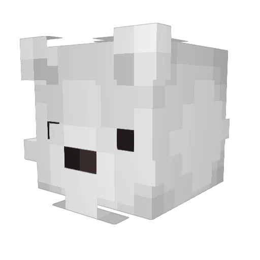 Dranzet Minecraft avatar head, 3D render