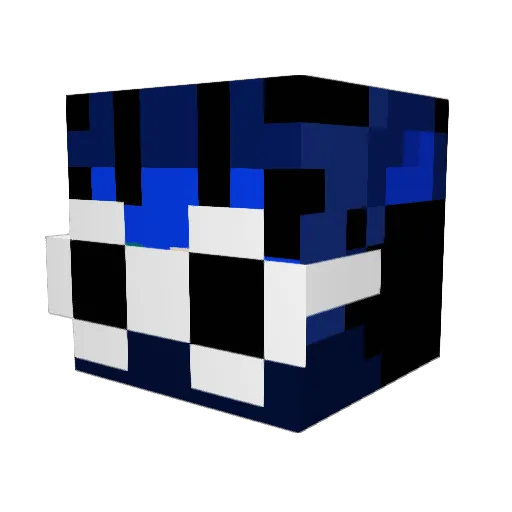 Draoethar Minecraft avatar head, 3D render