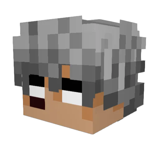 Draphirion Minecraft avatar head, 3D render
