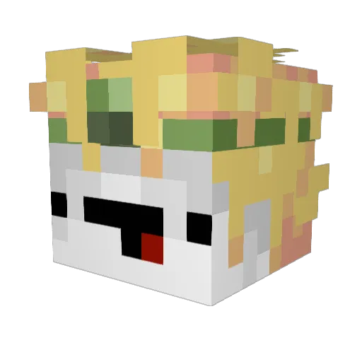 Drapie2000 Minecraft avatar head, 3D render