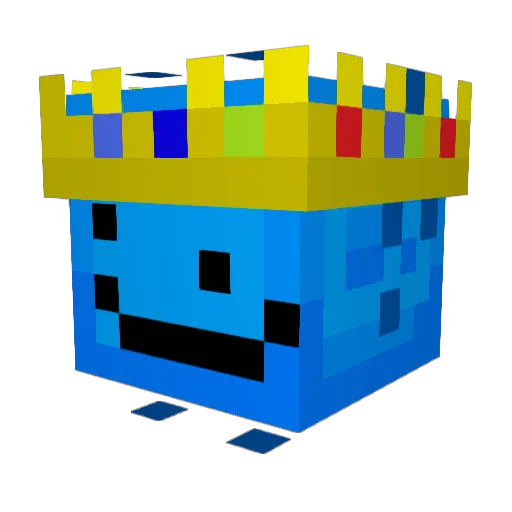 DrarKooS Minecraft avatar head, 3D render